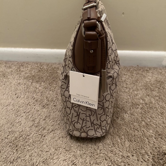 Calvin Klein Tan and Brown Hobo Bag with Wallet - Picture 10 of 10